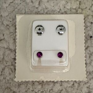 Purple Stud Earrings